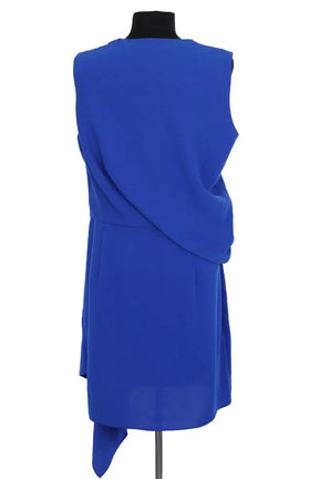 Robe Alexander McQueen Bleu en Synthétique