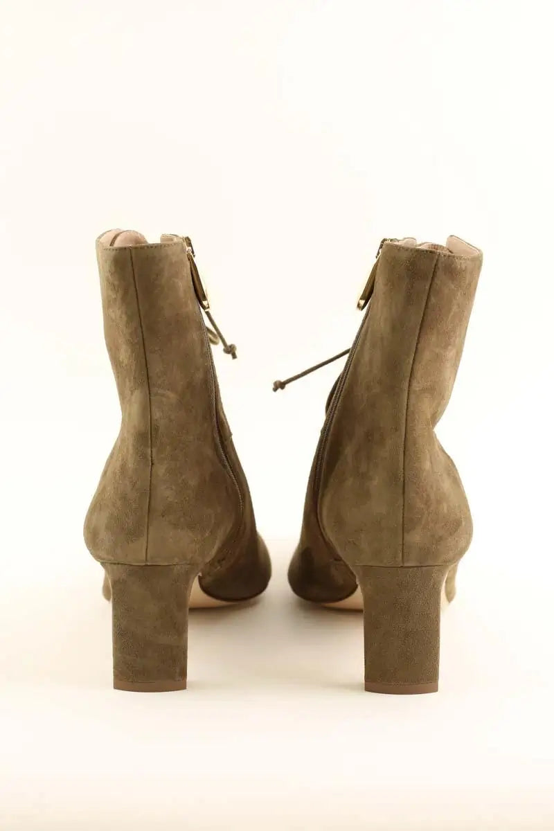 Boots LK Bennett Betty Kaki en Daim