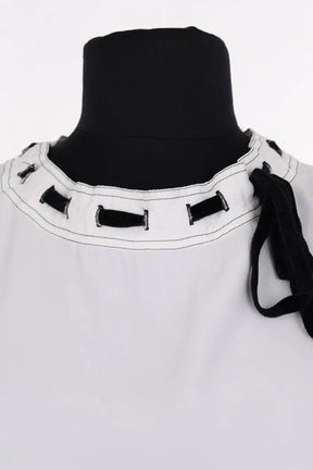 Blouse Sandro Blanc en Viscose