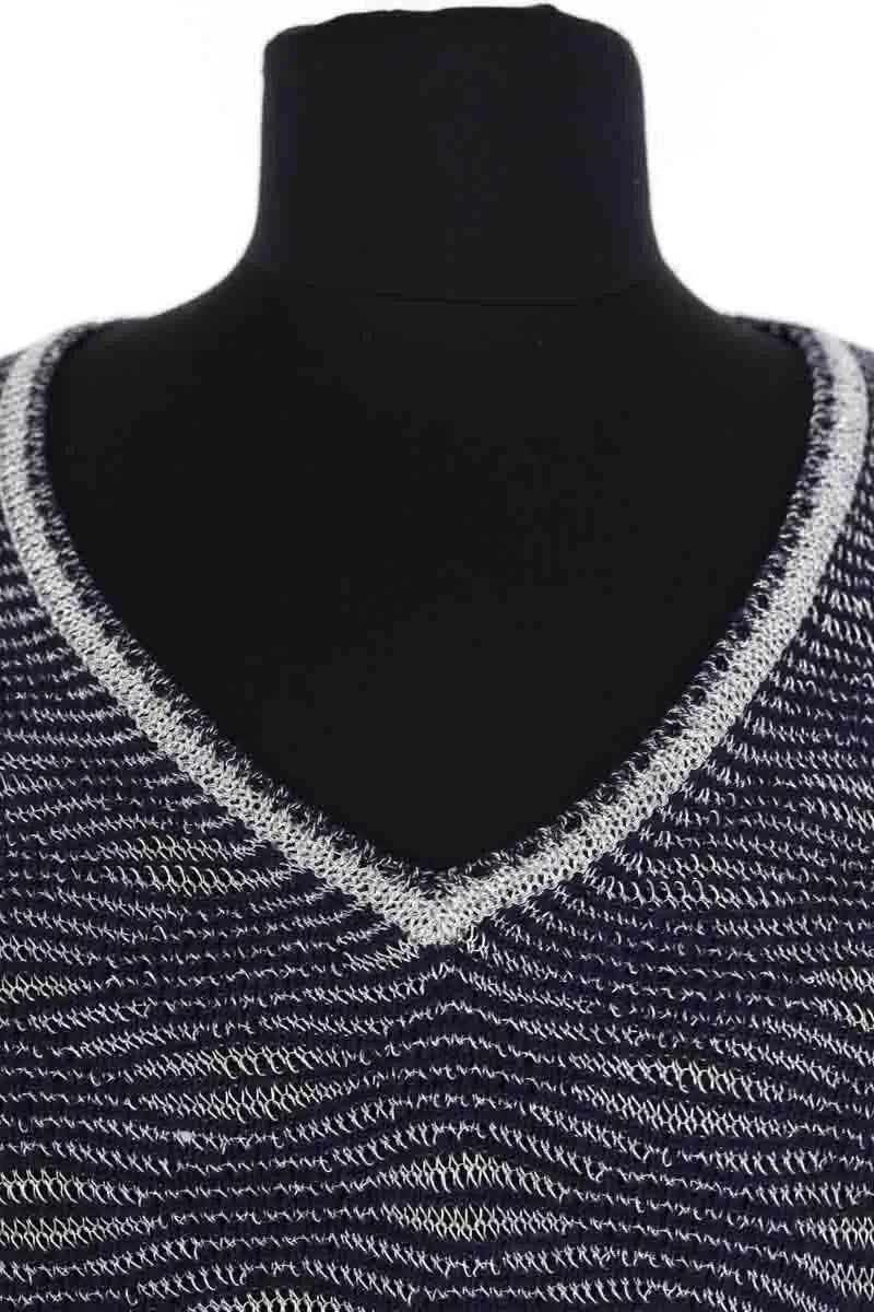 Top Maje Bleu en Synthétique