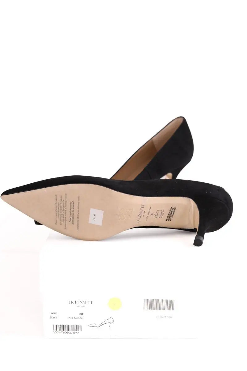 Talons LK Bennett Farah Noir en Daim