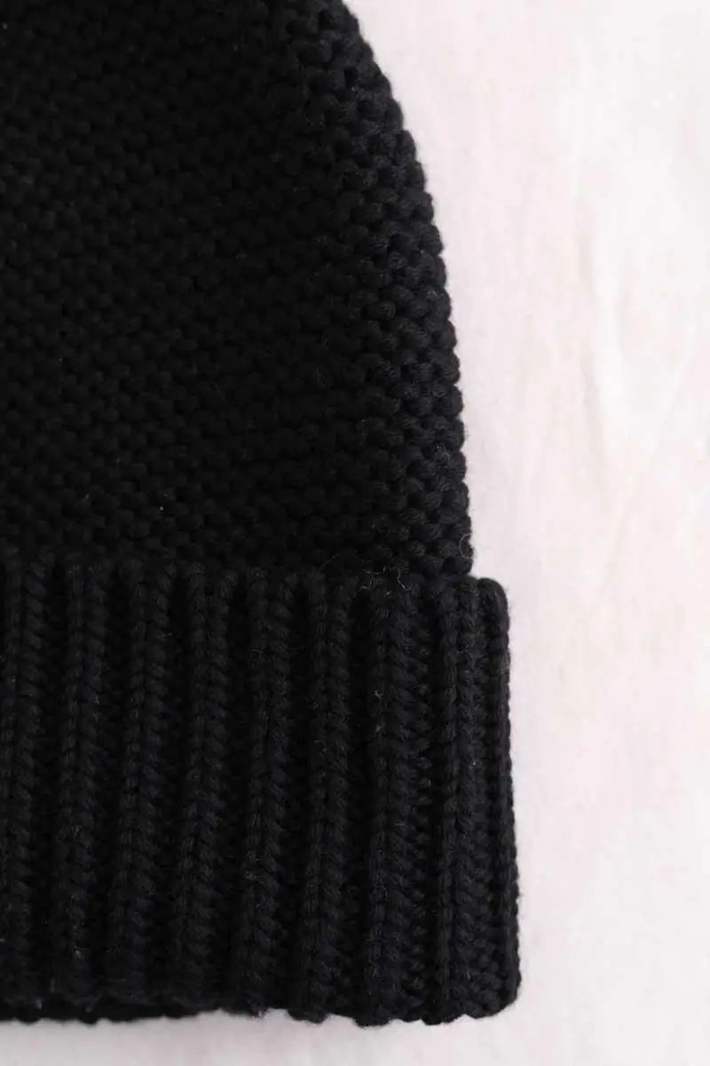 Bonnet Courrèges Noir en Laine