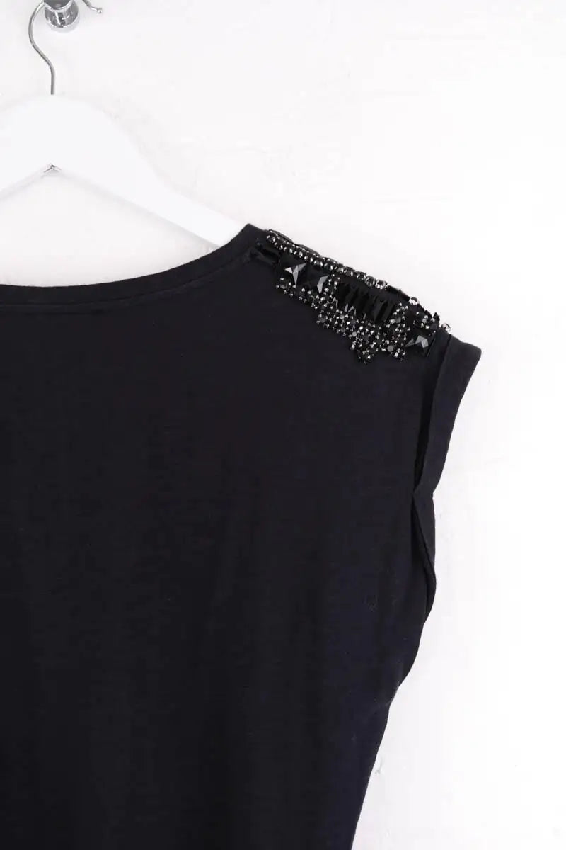 Robe Maje Noir en Coton
