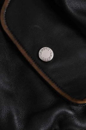 Manteau Sandro Noir en Coton
