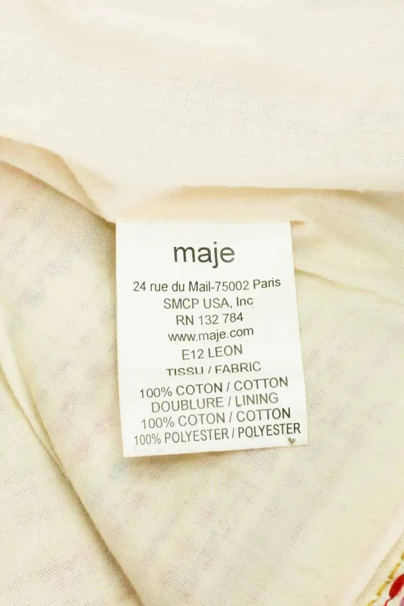 Blazer Maje Rose en Coton