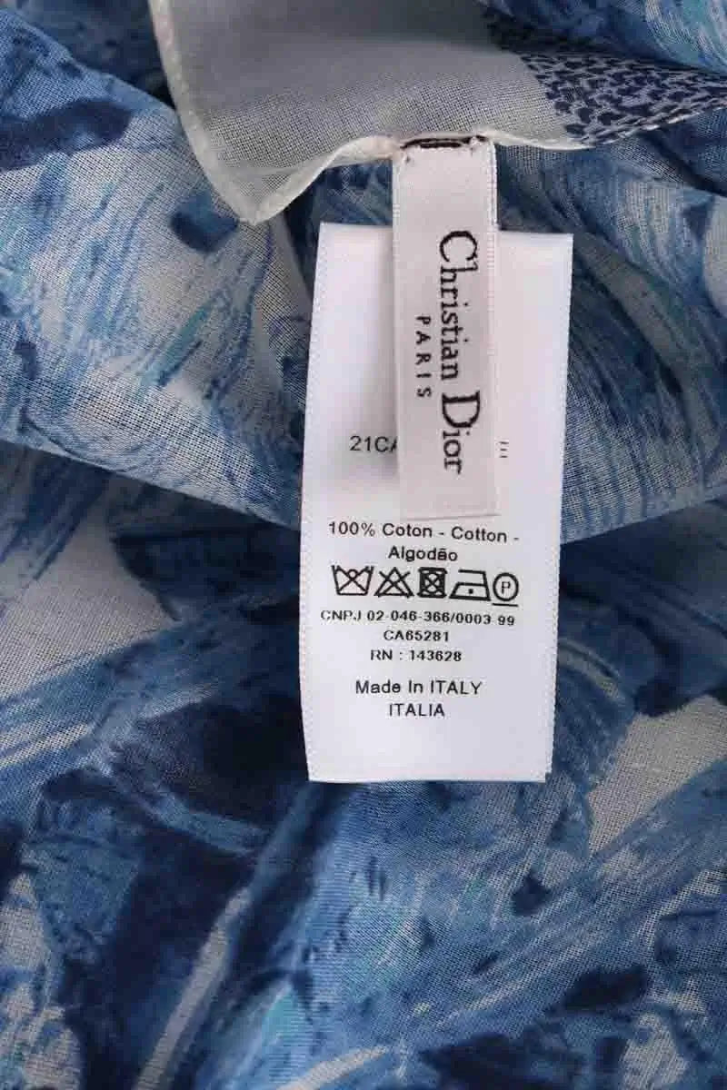 Carré Dior Bleu en Coton