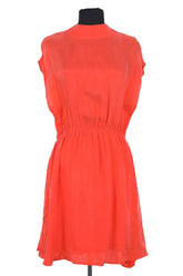 Robe American Vintage Orange en Synthétique, taille M - Seconde Main