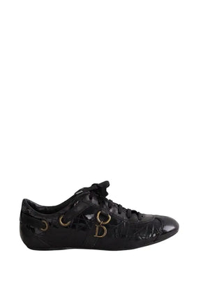 Baskets Dior Noir en Cuir verni, taille 38 - Seconde Main