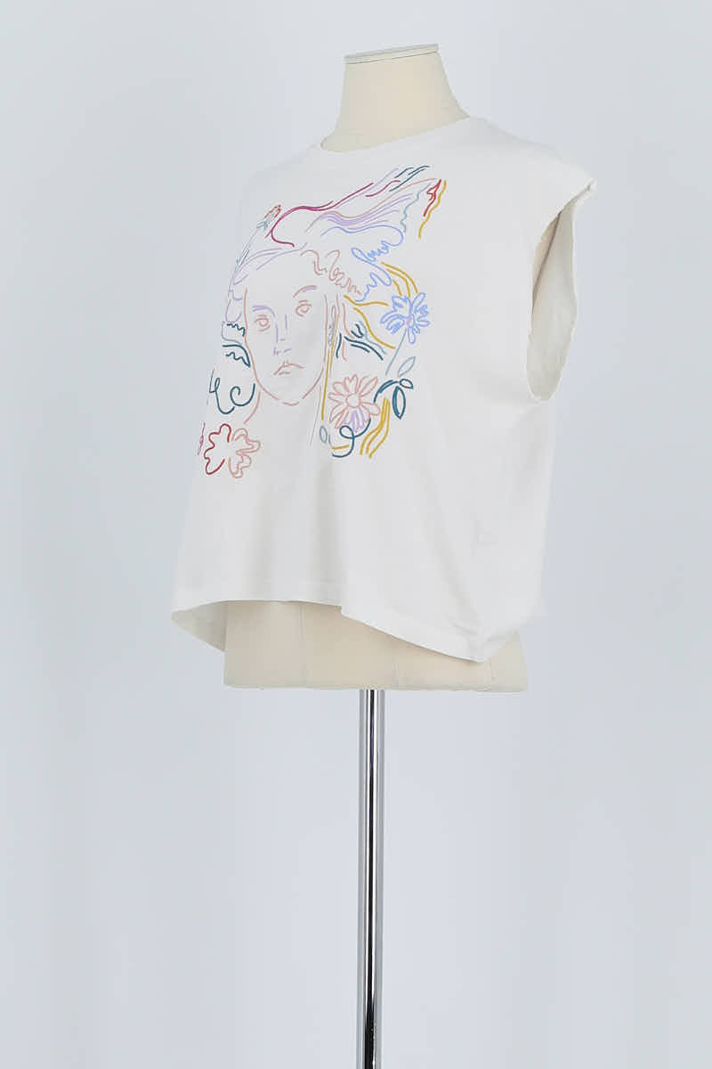 Top sans manche Sessun  Blanc