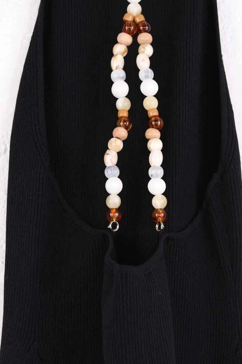 Robe Maje Richaine Noir en Viscose