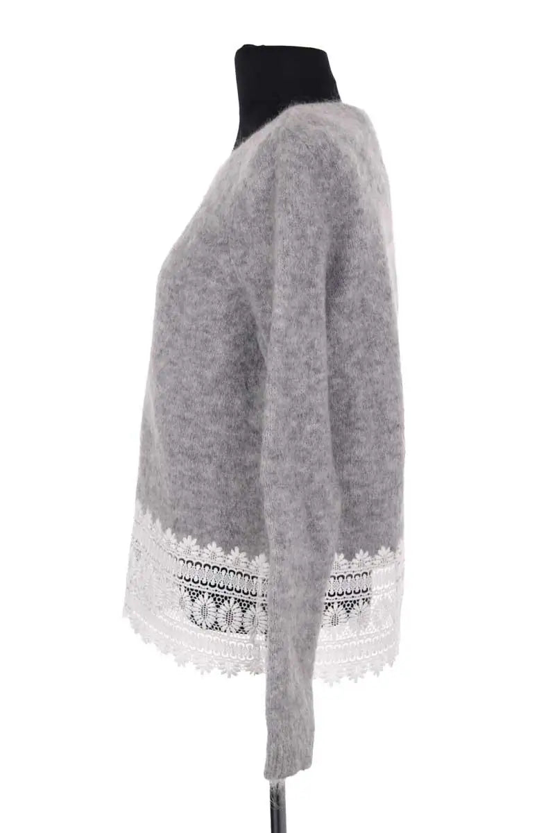 Pull Sézane Gris en Laine
