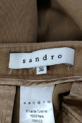 Pantalon slim Sandro  Marron