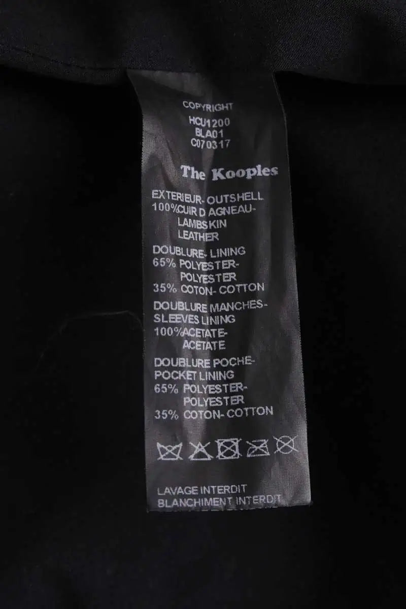Veste The Kooples Noir en Cuir