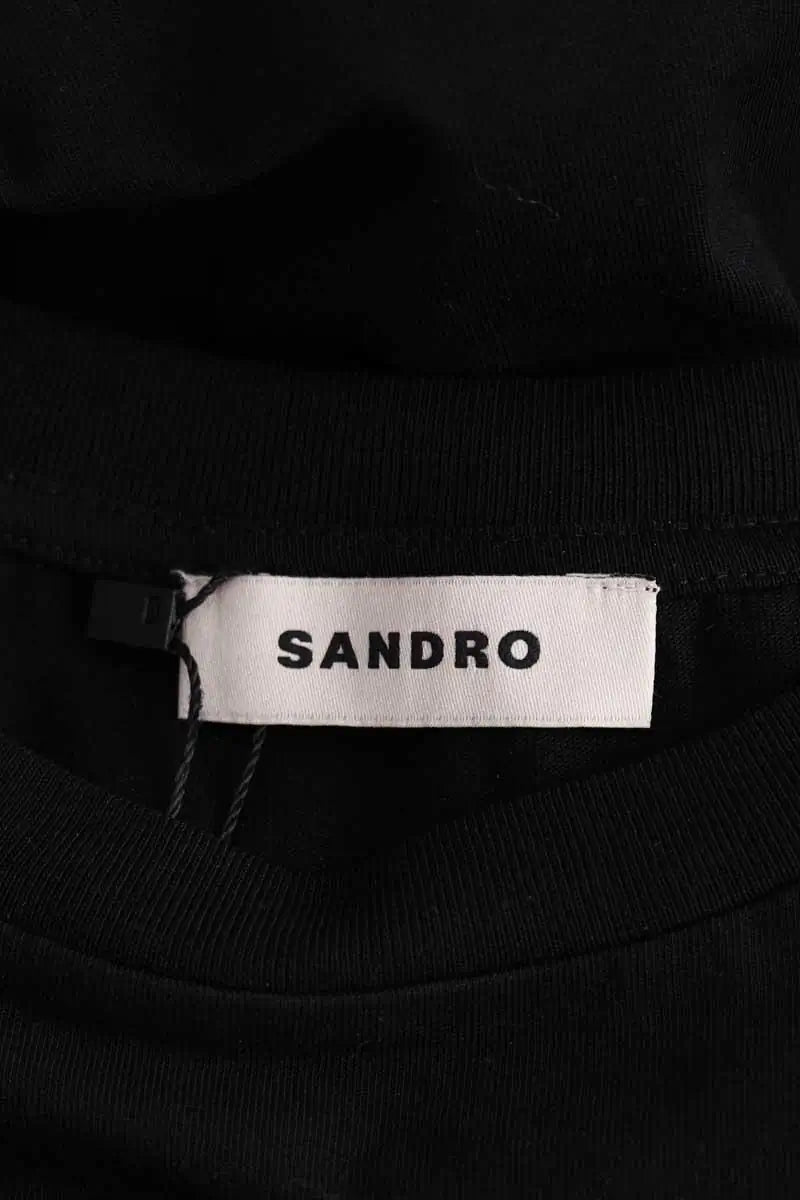T-shirt Sandro Noir en Coton