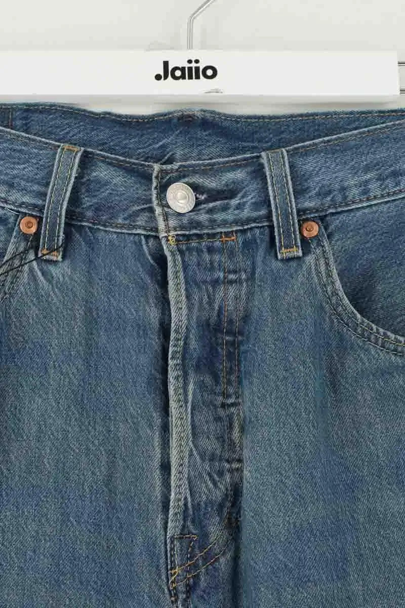 Jean droit Levi's 501 Bleu en Coton