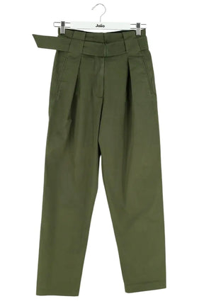 Pantalon Sandro Kaki en Coton, taille S - Seconde Main