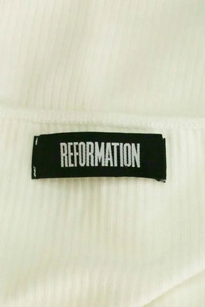 T-shirt Reformation Blanc en Viscose