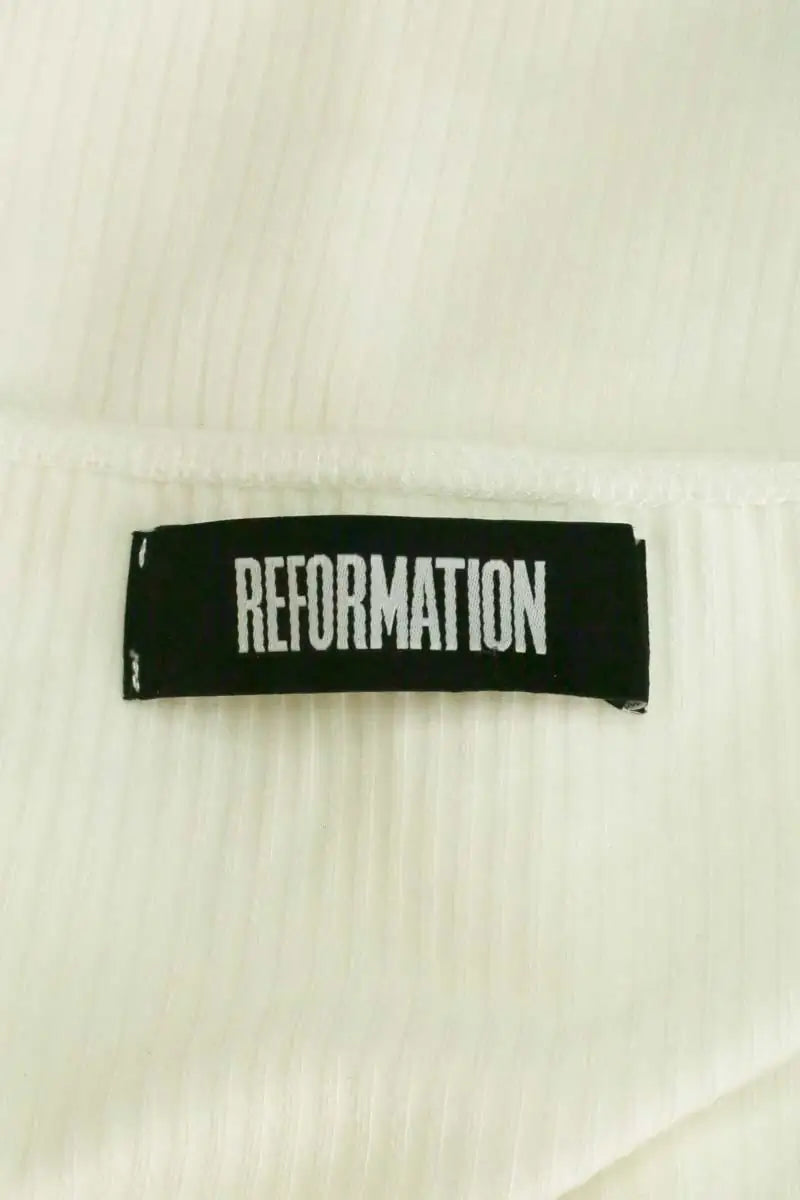 T-shirt Reformation Blanc en Viscose