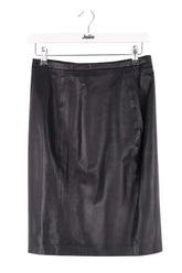 Jupe Hotel Particulier Noir en Cuir, taille S - Seconde Main