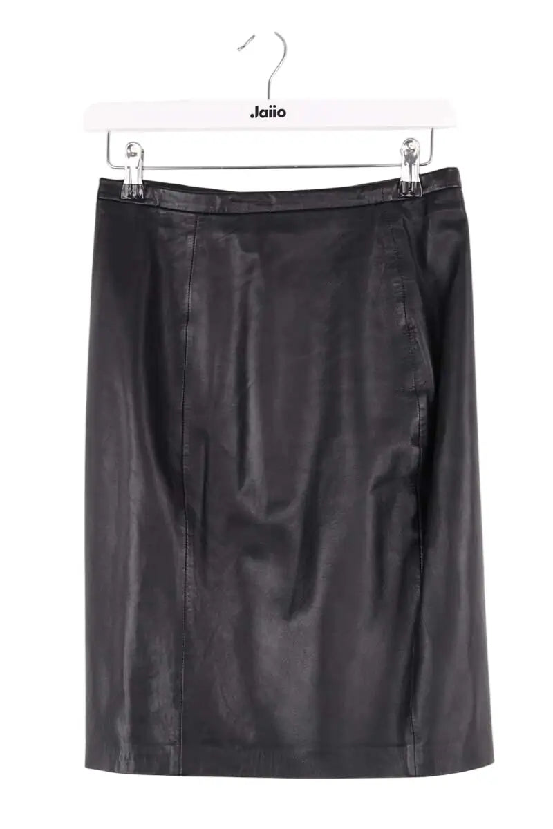 Jupe Hotel Particulier Noir en Cuir, taille S - Seconde Main