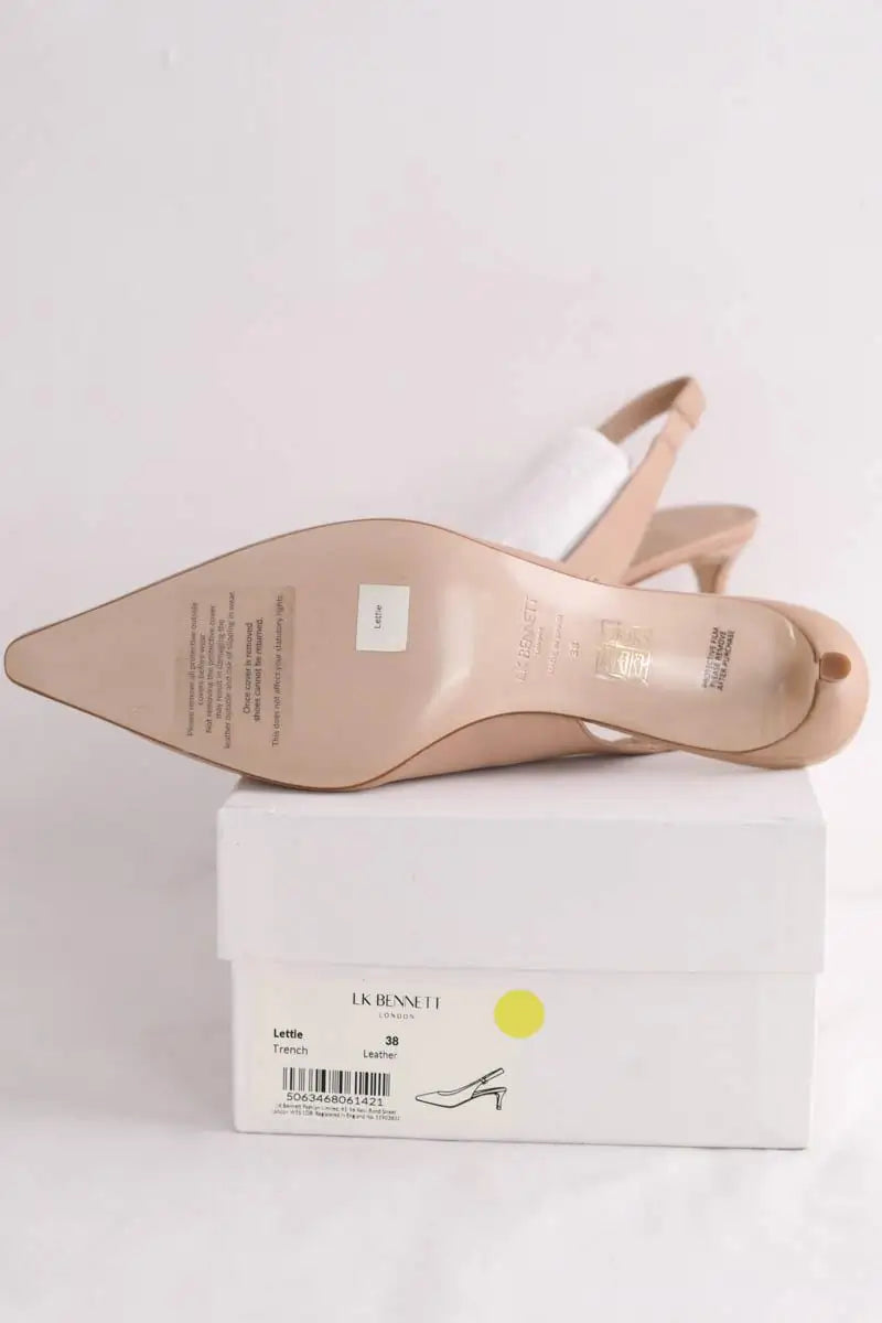 Talons LK Bennett Lettie Beige en Cuir