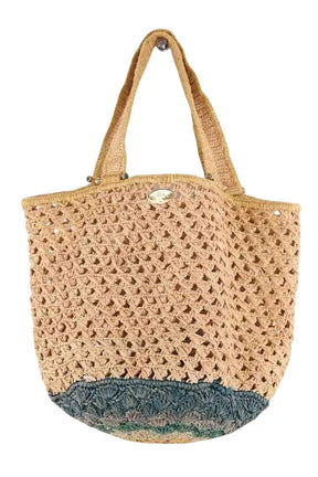 Cabas Gas Bijoux Beige en Osier - Seconde Main