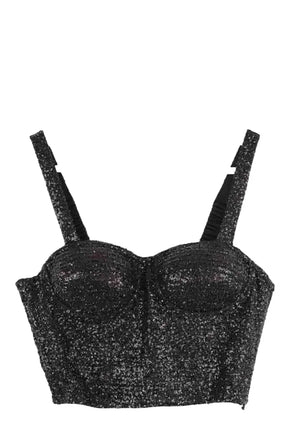 Top sans manche Maje Noir en Synthétique, taille S - Seconde Main