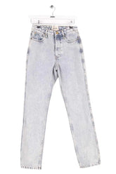Jean droit Sézane Bleu en Coton, taille S - Seconde Main
