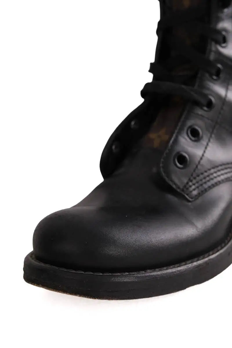 Boots à lacets Louis Vuitton Noir en Cuir