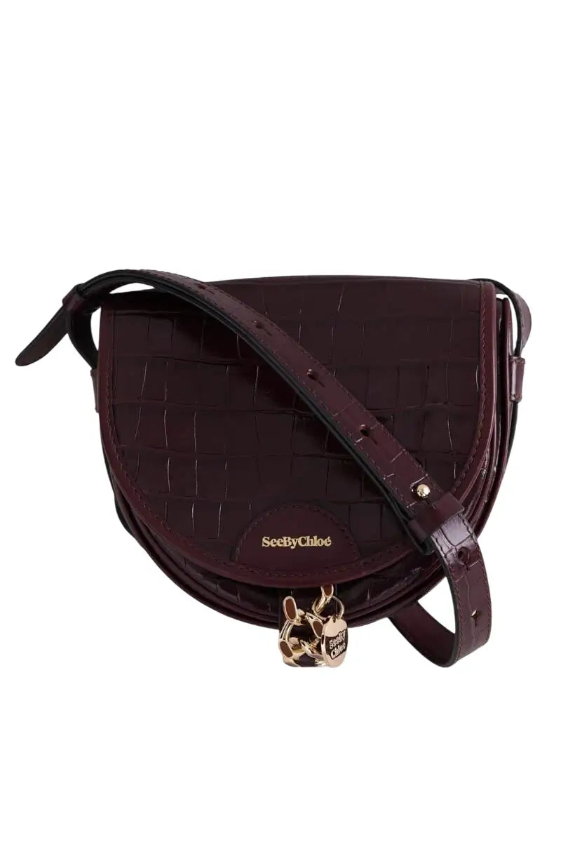 Sac à bandoulière See By Chloé Bordeaux en Cuir - Seconde Main