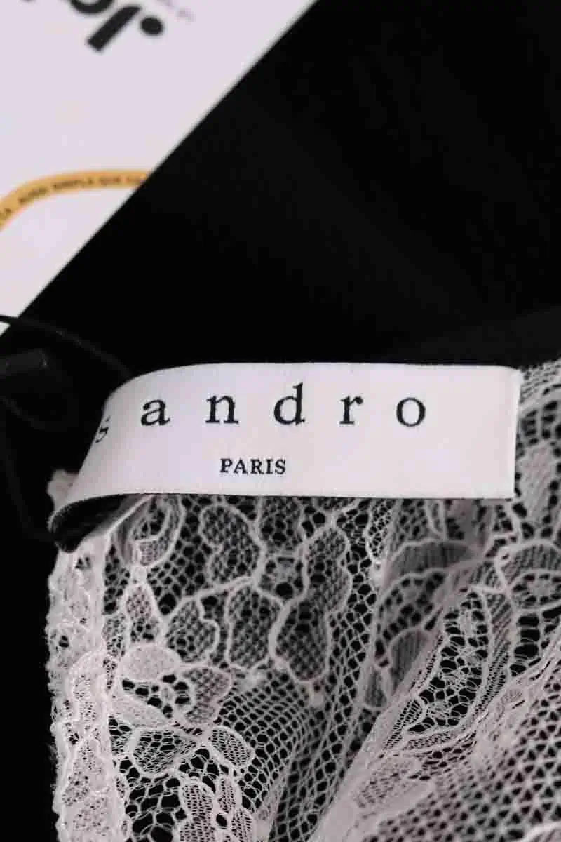 Robe Sandro Noir en Synthétique