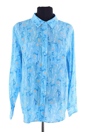 Chemise Soi Bleu en Soie, taille M - Seconde Main