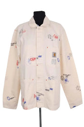 Veste Carhartt Wesley jacket Ecru en Coton, taille M - Seconde Main