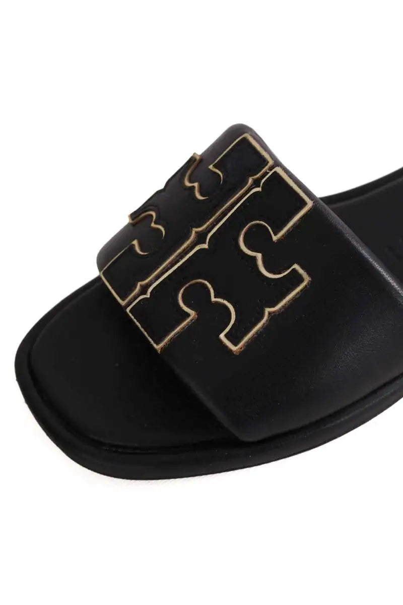 Mules Tory Burch Noir en Cuir