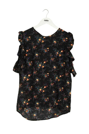 Blouse Sandro Noir en Viscose, taille M - Seconde Main
