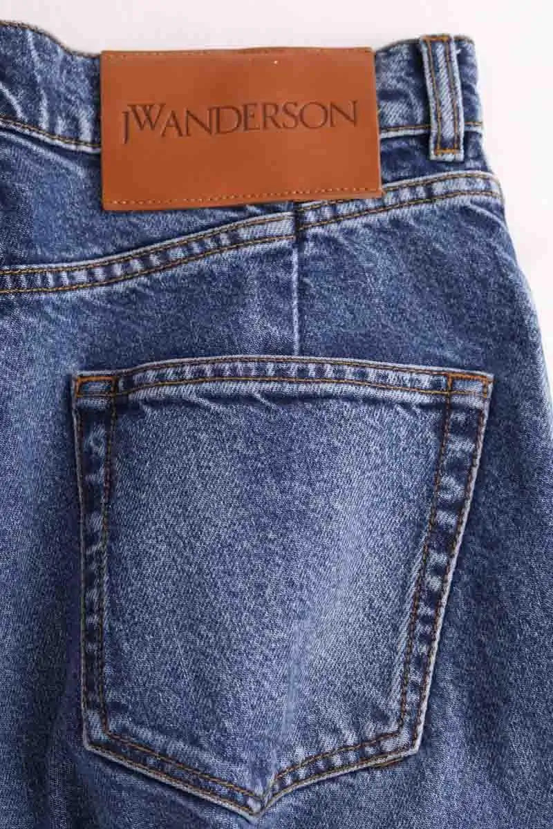 Jean droit JW Anderson Bleu en Coton