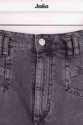 Short Isabel Marant Esquia Anthracite en Coton