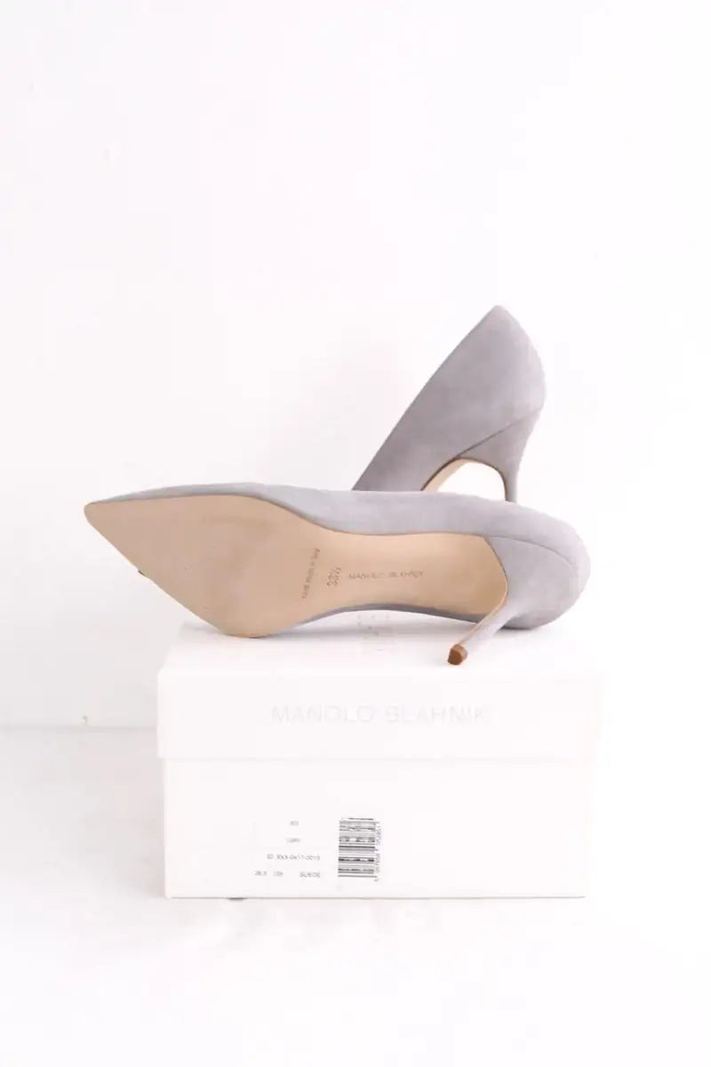 Talons Manolo Blahnik Gris en Daim