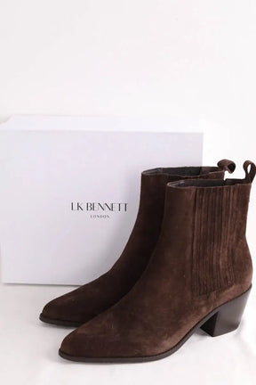 Boots LK Bennett Jolene Marron en Daim