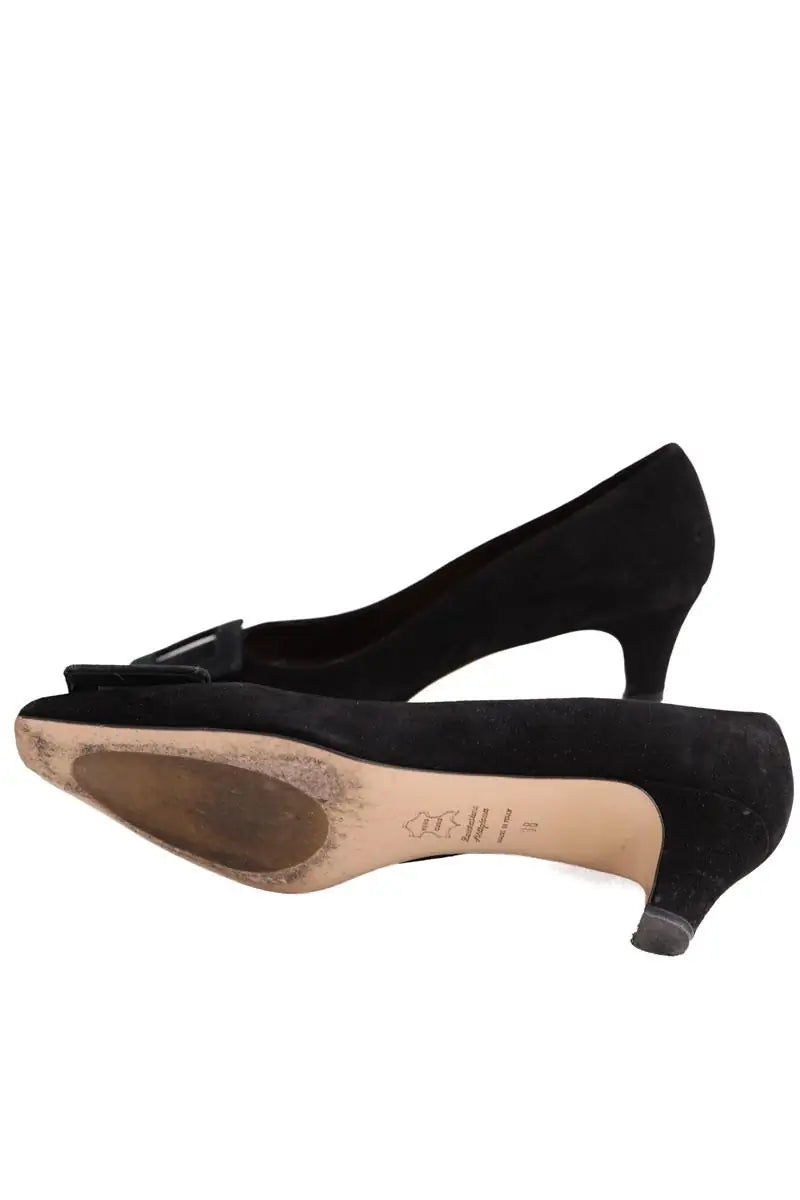 Talons Carel Noir en Cuir