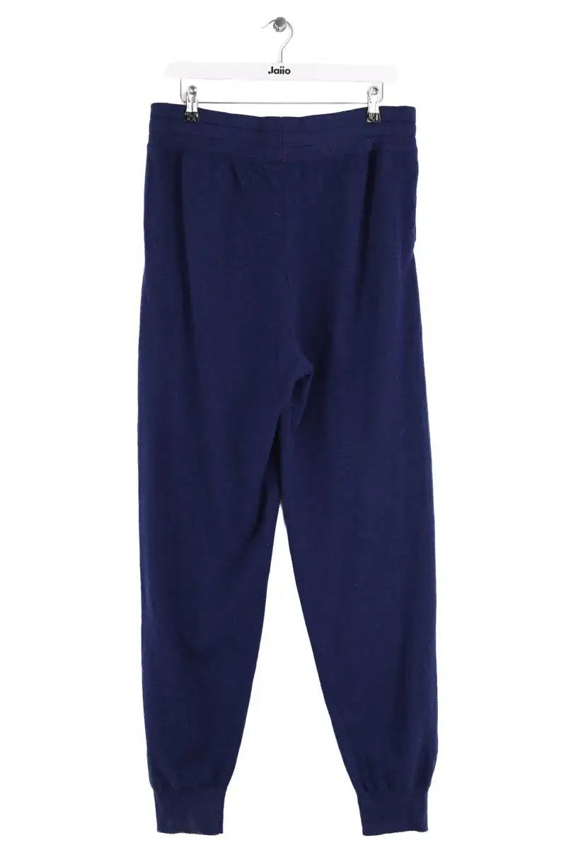 Pantalon Carot Maison Cashmere Bleu en Cachemire