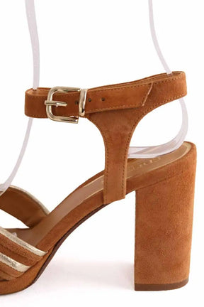 Talons Sézane Camel en Daim