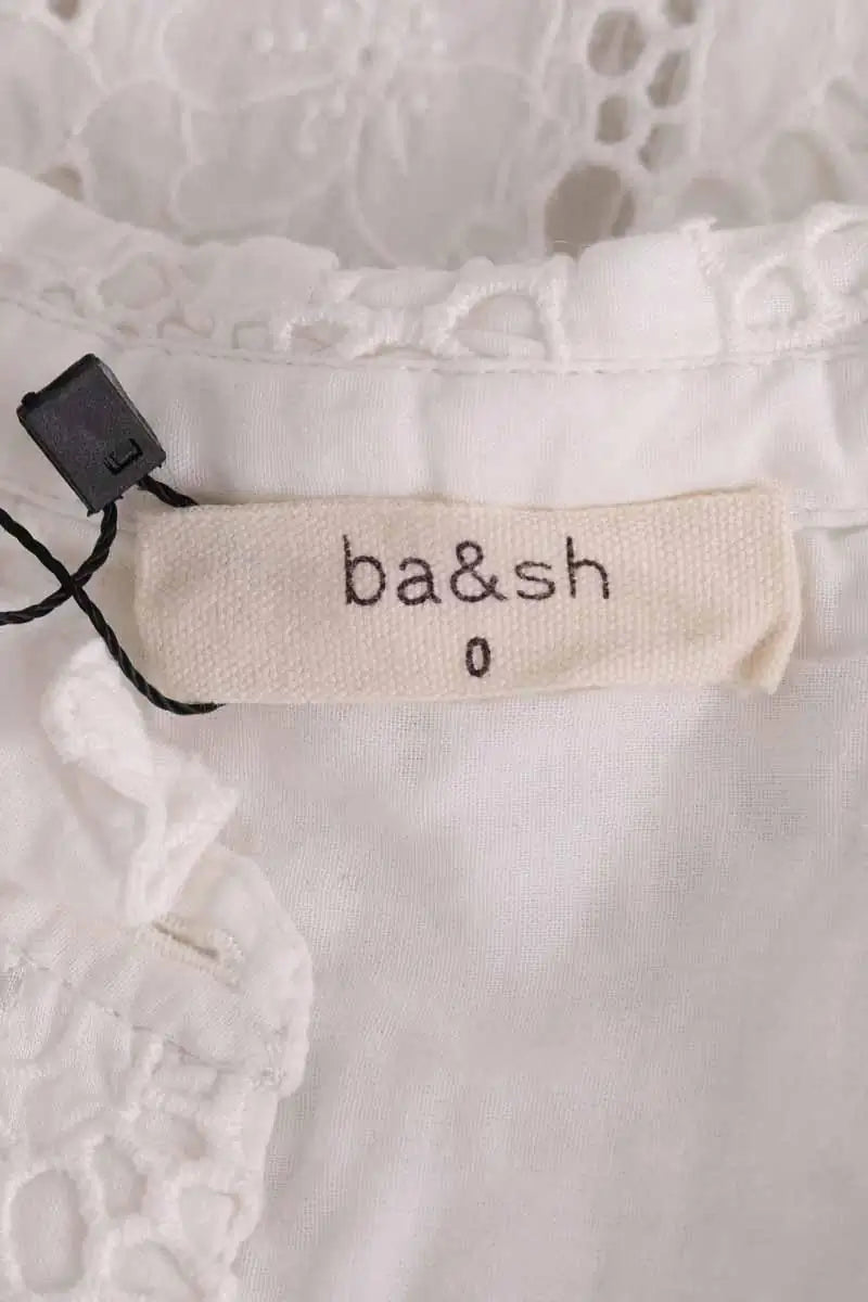 Chemise Ba&Sh Blanc en Coton