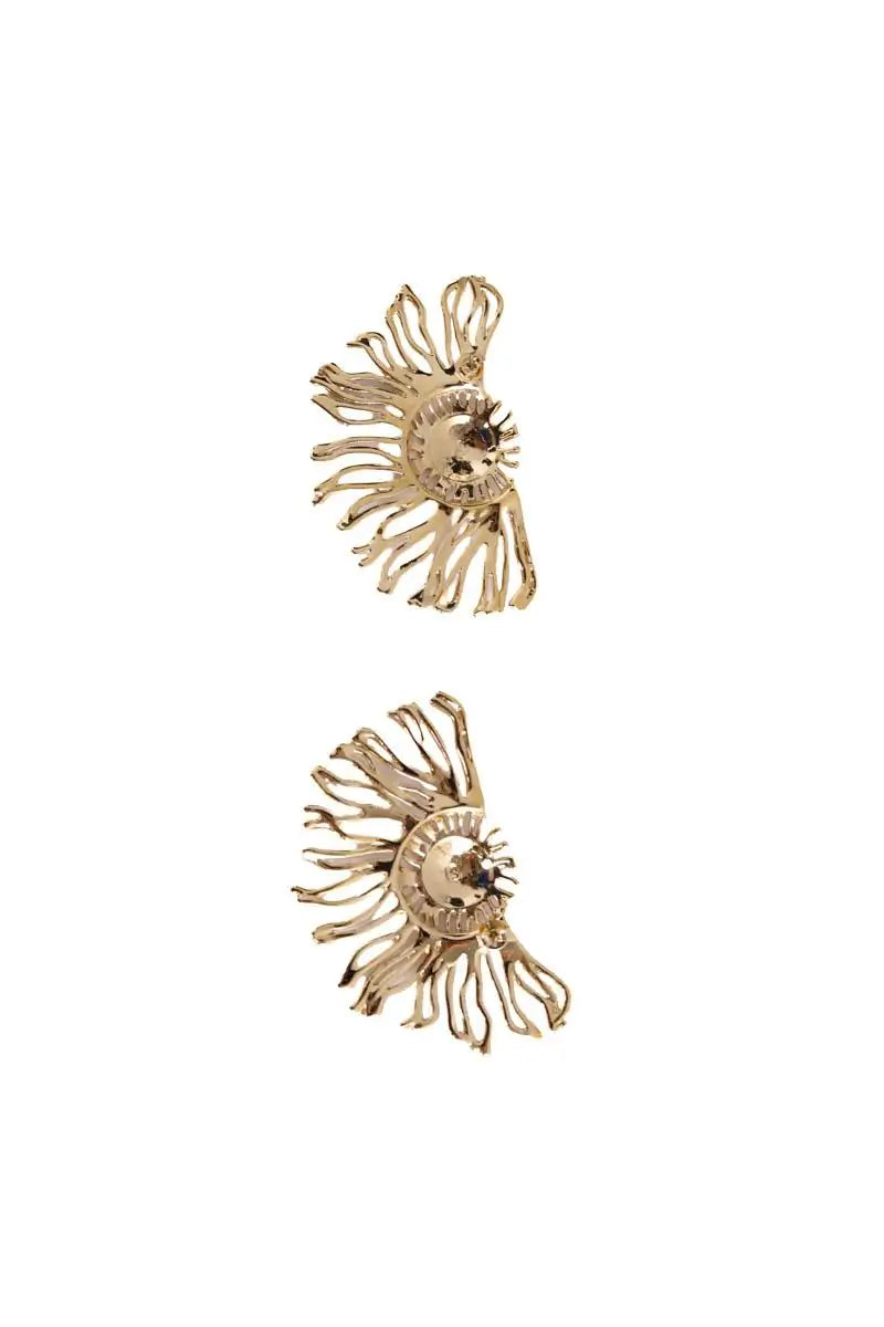 Boucles d'oreilles Sézane Doré en Métal