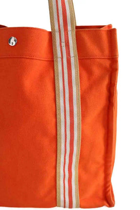Sac de plage Hermès Toto Orange en Coton
