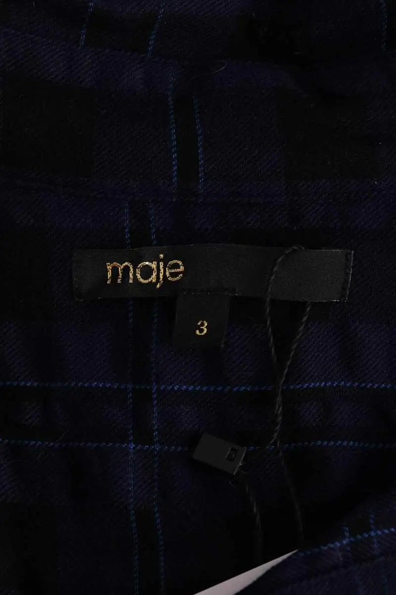 Chemise Maje Bleu en Coton