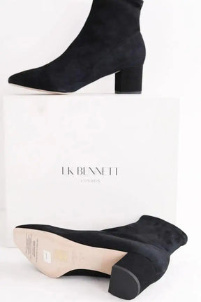 Boots LK Bennett Grove Noir en Daim