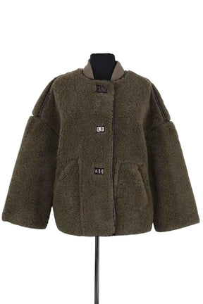 Manteau Ba&Sh Kaki en Synthétique, taille XS - Seconde Main