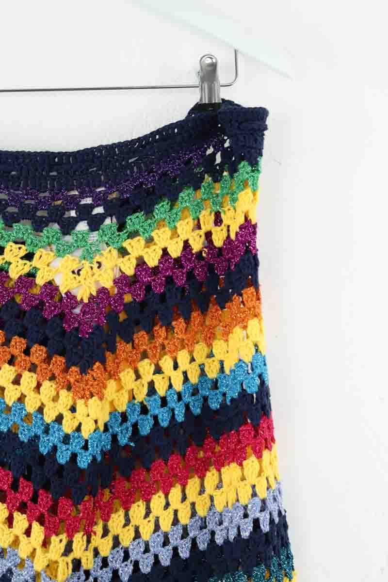 Droit Rose Carmine  Multicolore