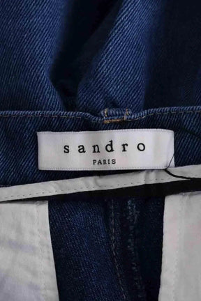 Jean droit Sandro Bleu en Coton
